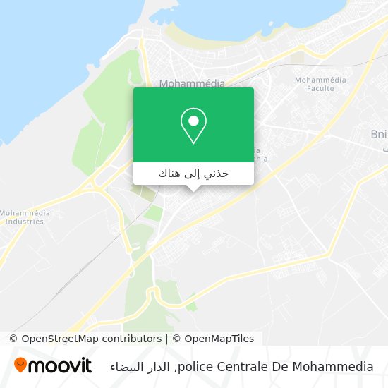 خريطة police Centrale De Mohammedia