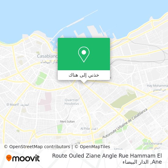 خريطة Route Ouled Ziane Angle Rue Hammam El Ane