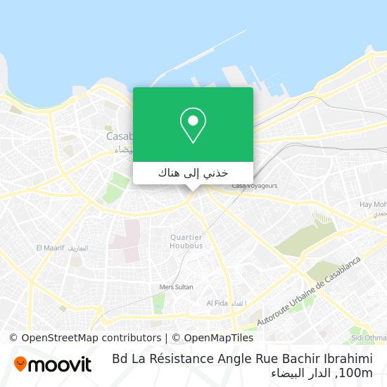 خريطة Bd La Résistance Angle Rue Bachir Ibrahimi 100m