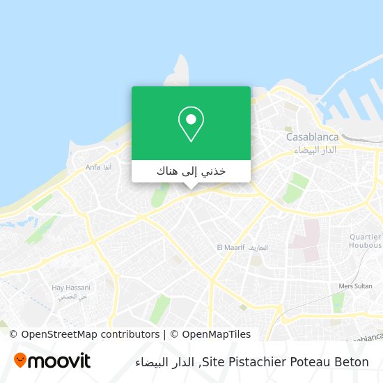 خريطة Site Pistachier Poteau Beton