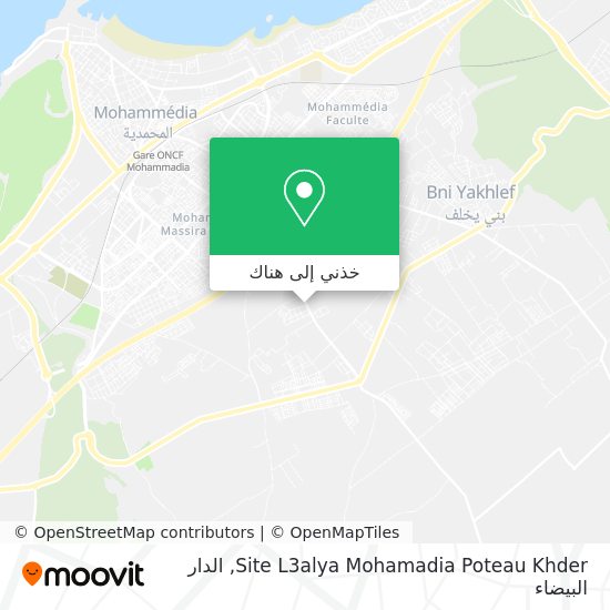 خريطة Site L3alya Mohamadia Poteau Khder