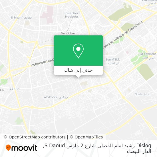 خريطة Dislog رشيد امام المصلى شارع 2 مارس S Daoud