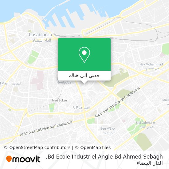 خريطة Bd Ecole Industriel Angle Bd Ahmed Sebagh