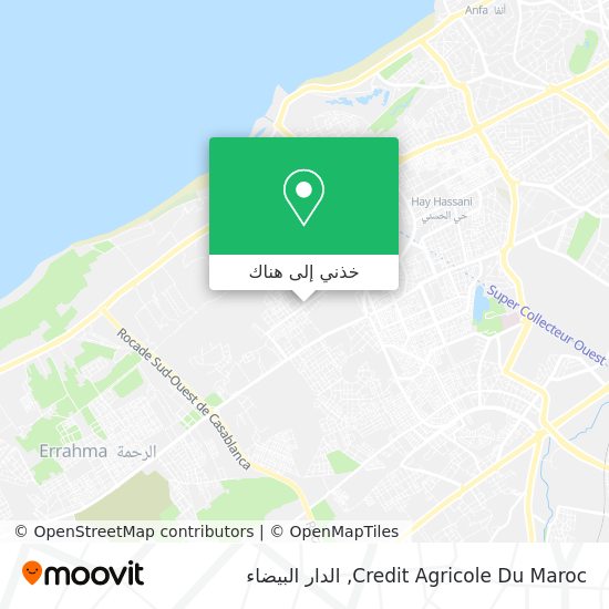 خريطة Credit Agricole Du Maroc