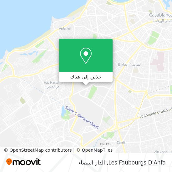 خريطة Les Faubourgs D'Anfa