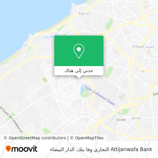 خريطة Attijariwafa Bank التجاري وفا بنك