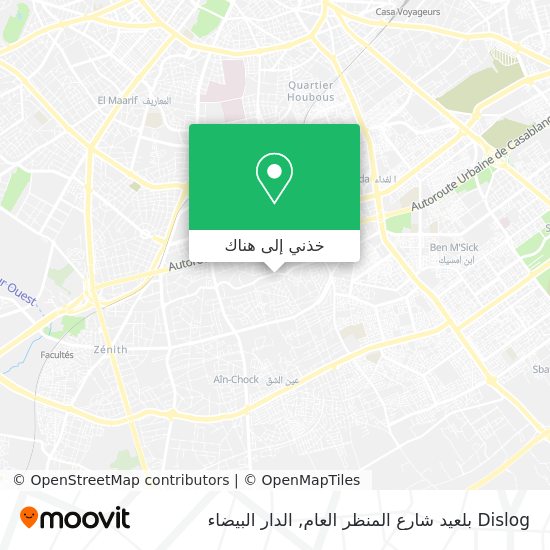 خريطة Dislog بلعيد شارع المنظر العام