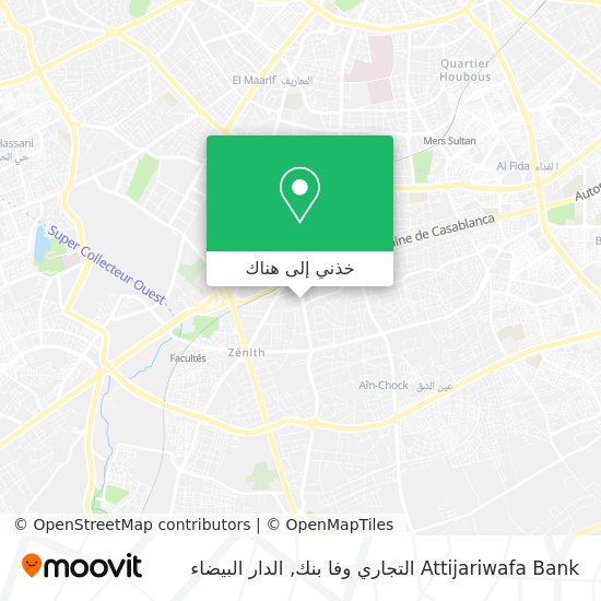 خريطة Attijariwafa Bank التجاري وفا بنك