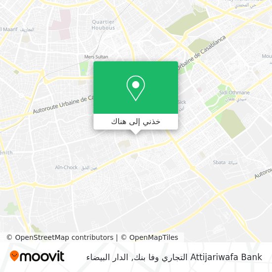خريطة Attijariwafa Bank التجاري وفا بنك