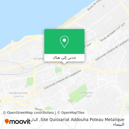 خريطة Site Quissariat Addouha Poteau Metalique