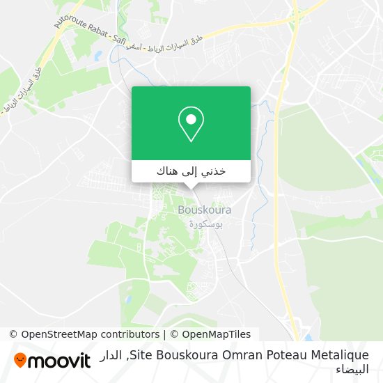 خريطة Site Bouskoura Omran Poteau Metalique
