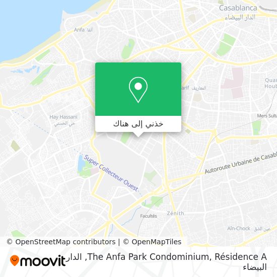 خريطة The Anfa Park Condominium, Résidence A