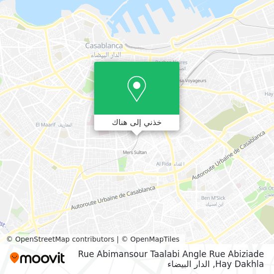 خريطة Rue Abimansour Taalabi Angle Rue Abiziade Hay Dakhla
