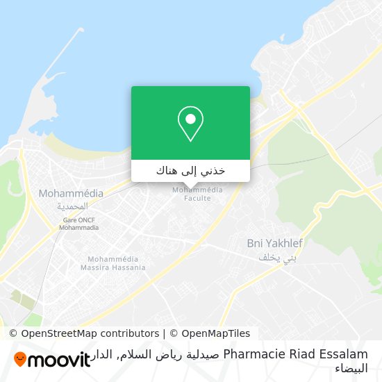 خريطة Pharmacie Riad Essalam صيدلية رياض السلام