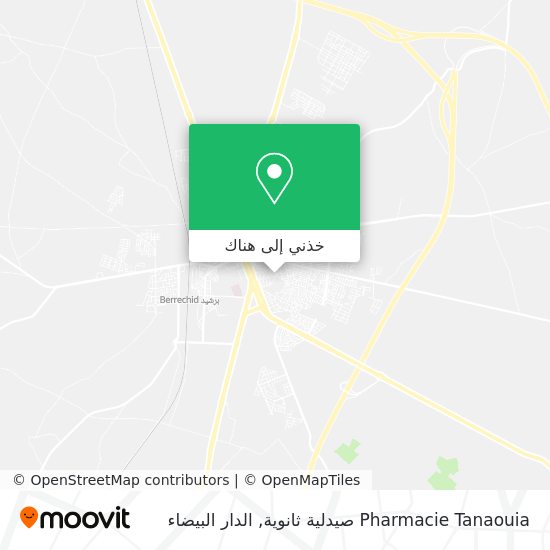 خريطة Pharmacie Tanaouia صيدلية ثانوية