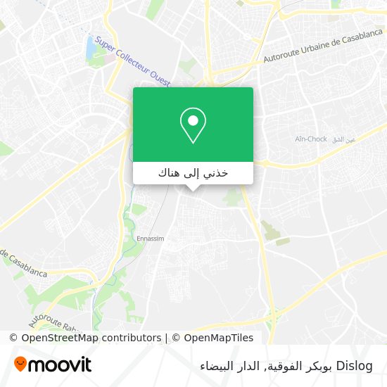 خريطة Dislog بوبكر الفوقية