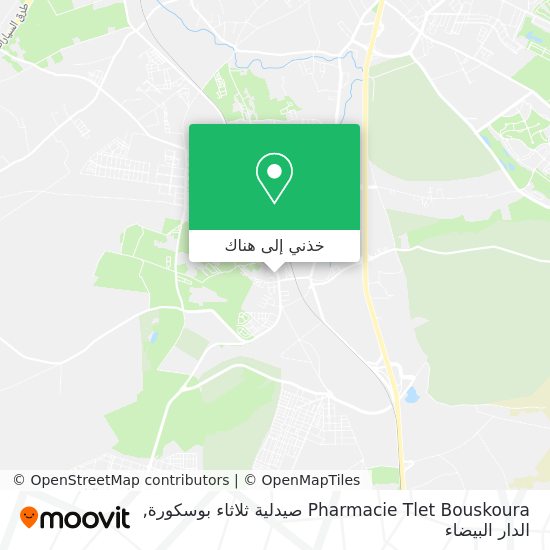 خريطة Pharmacie Tlet Bouskoura صيدلية ثلاثاء بوسكورة