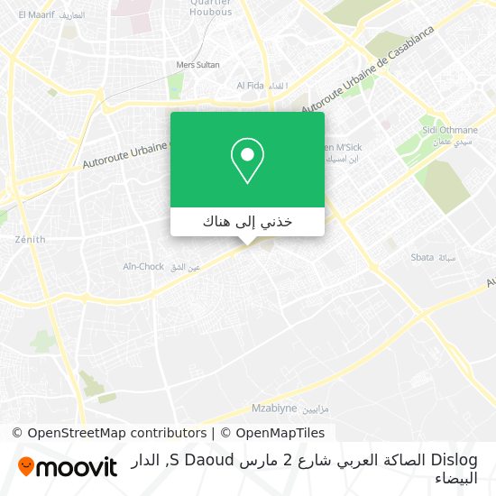 خريطة Dislog الصاكة العربي شارع 2 مارس S Daoud