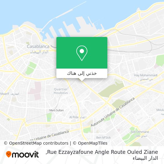 خريطة Rue Ezzayzafoune Angle Route Ouled Ziane