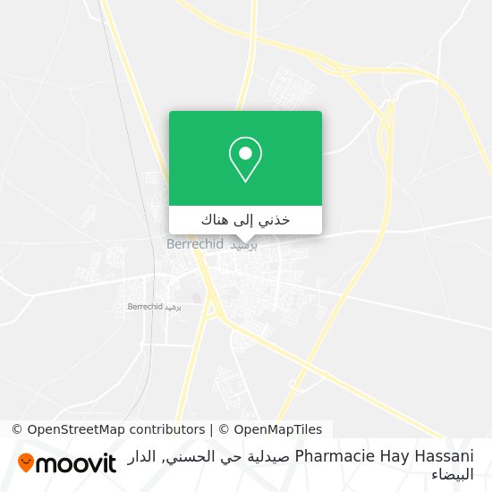 خريطة Pharmacie Hay Hassani صيدلية حي الحسني