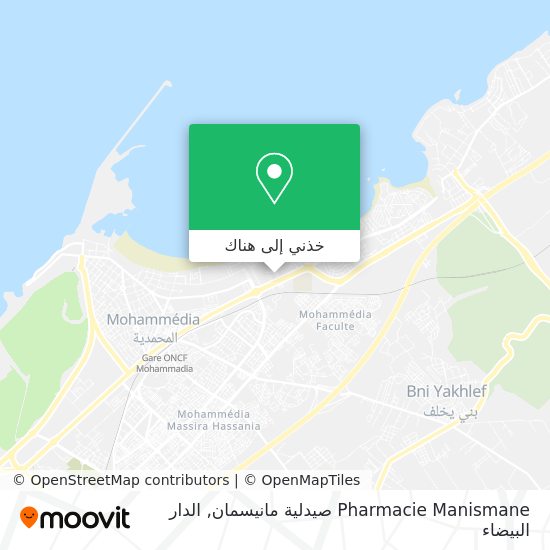 خريطة Pharmacie Manismane صيدلية مانيسمان