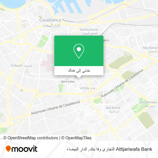 خريطة Attijariwafa Bank التجاري وفا بنك