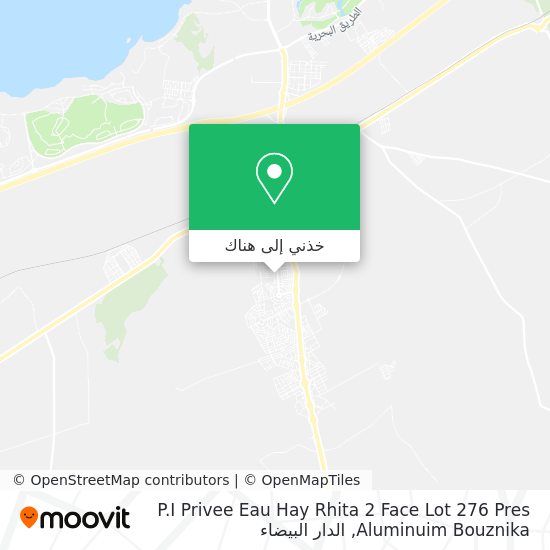 خريطة P.I Privee Eau Hay Rhita 2 Face Lot 276 Pres Aluminuim Bouznika