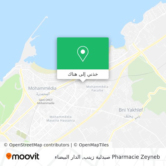 خريطة Pharmacie Zeyneb صيدلية زينب