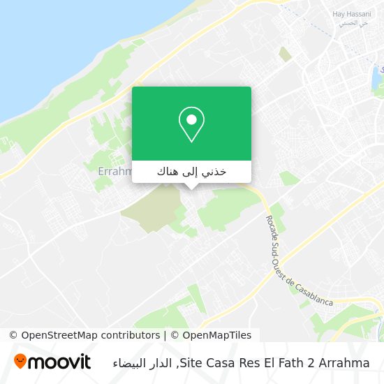 خريطة Site Casa Res El Fath 2 Arrahma