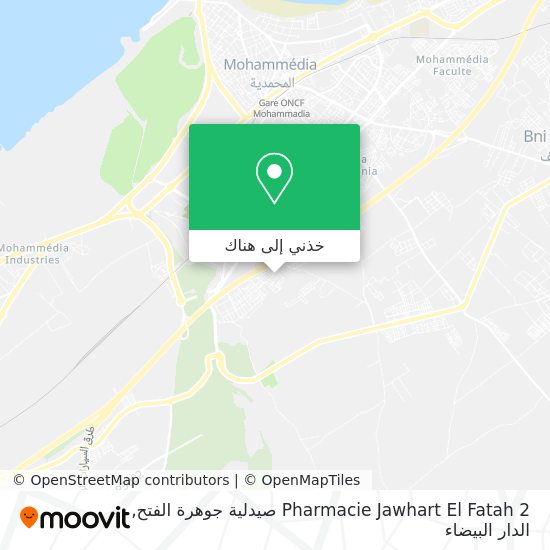خريطة Pharmacie Jawhart El Fatah 2 صيدلية جوهرة الفتح
