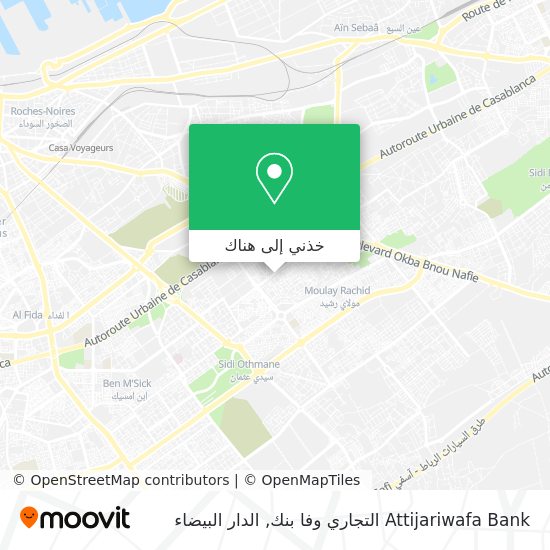 خريطة Attijariwafa Bank التجاري وفا بنك