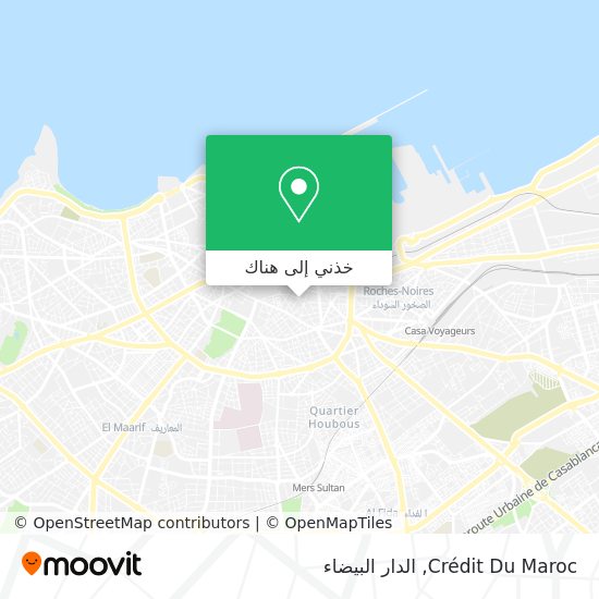 خريطة Crédit Du Maroc