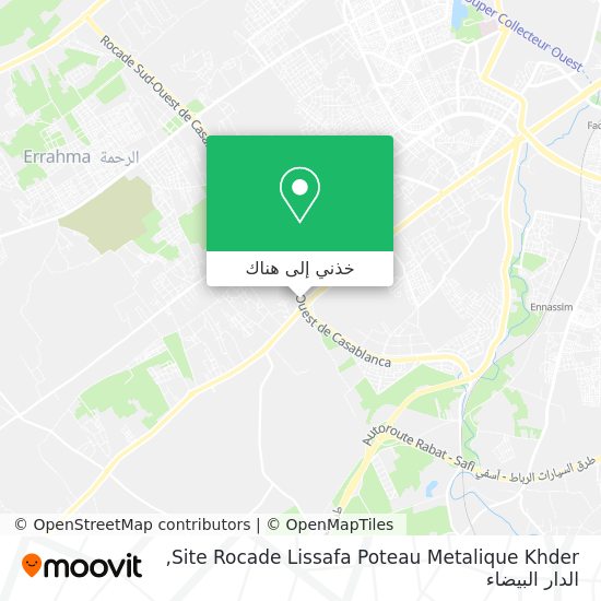 خريطة Site Rocade Lissafa Poteau Metalique Khder