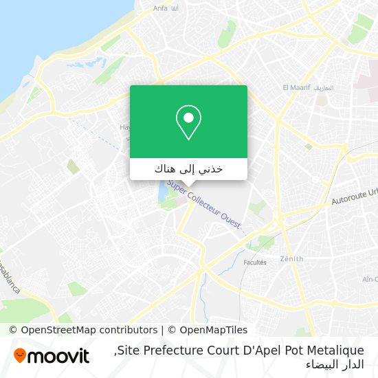 خريطة Site Prefecture Court D'Apel Pot Metalique