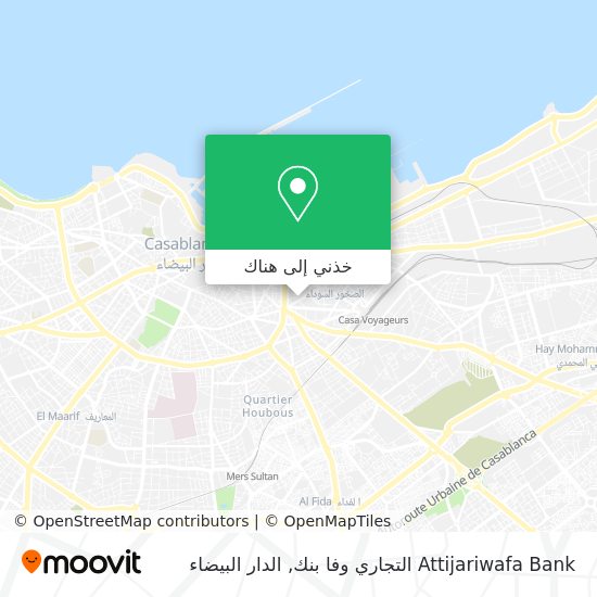 خريطة Attijariwafa Bank التجاري وفا بنك