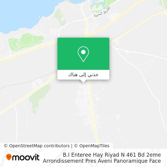خريطة B.I Enteree Hay Riyad N 461 Bd 2eme Arrondissement Pres Aveni Panoramique Face Coifeur