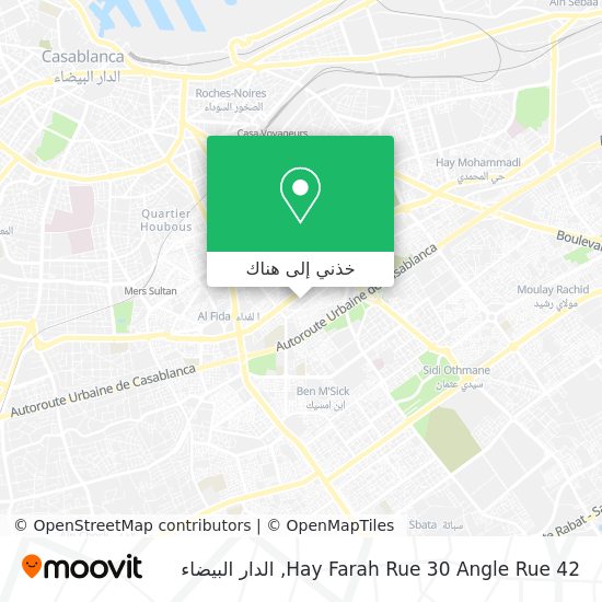 خريطة Hay Farah Rue 30 Angle Rue 42