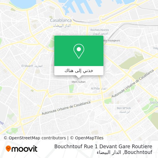 خريطة Bouchntouf Rue 1 Devant Gare Routiere Bouchntouf