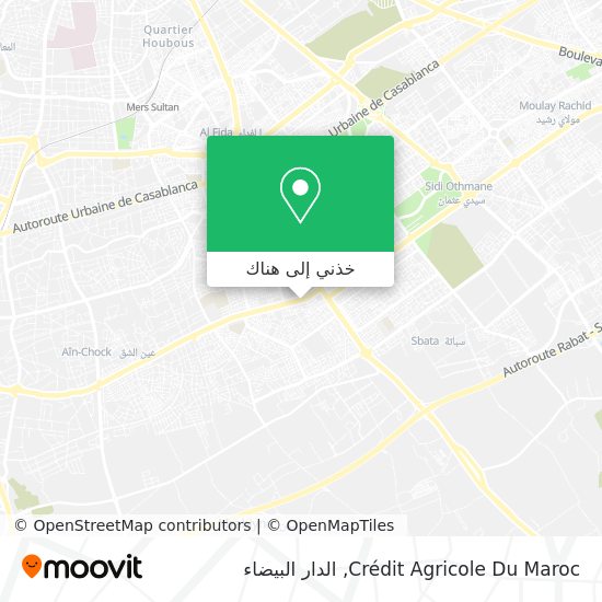 خريطة Crédit Agricole Du Maroc