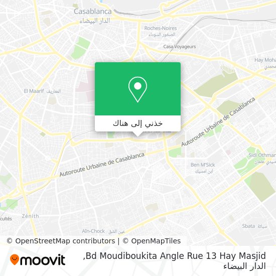 خريطة Bd Moudiboukita Angle Rue 13 Hay Masjid