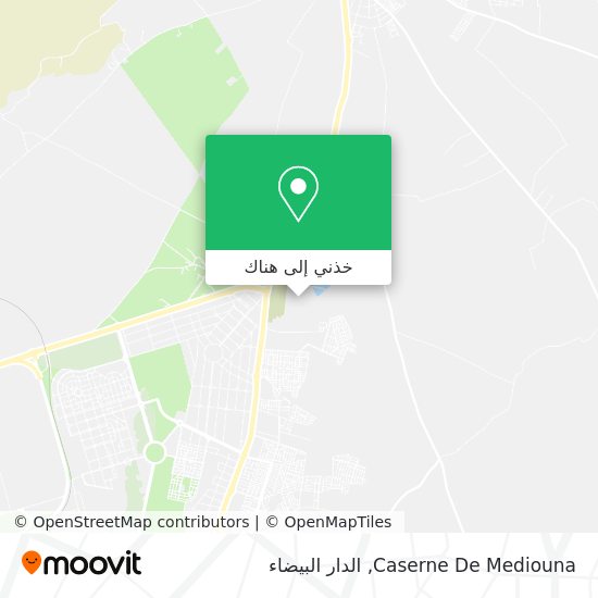 خريطة Caserne De Mediouna