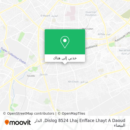 خريطة Dislog 8524 Lhaj Enfface Lhayt A Daoud