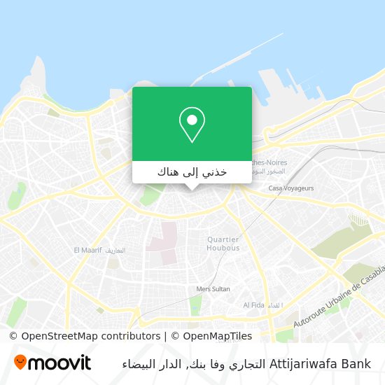 خريطة Attijariwafa Bank التجاري وفا بنك