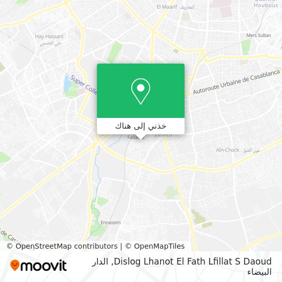خريطة Dislog Lhanot El Fath Lfillat S Daoud