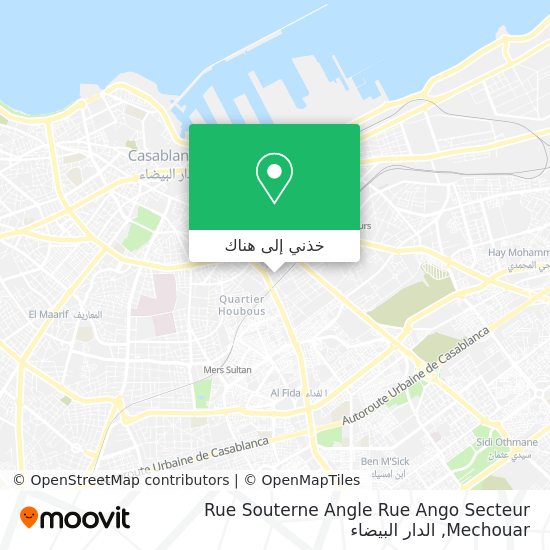 خريطة Rue Souterne Angle Rue Ango Secteur Mechouar