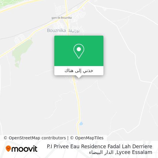 خريطة P.I Privee Eau Residence Fadal Lah Derriere Lycee Essalam
