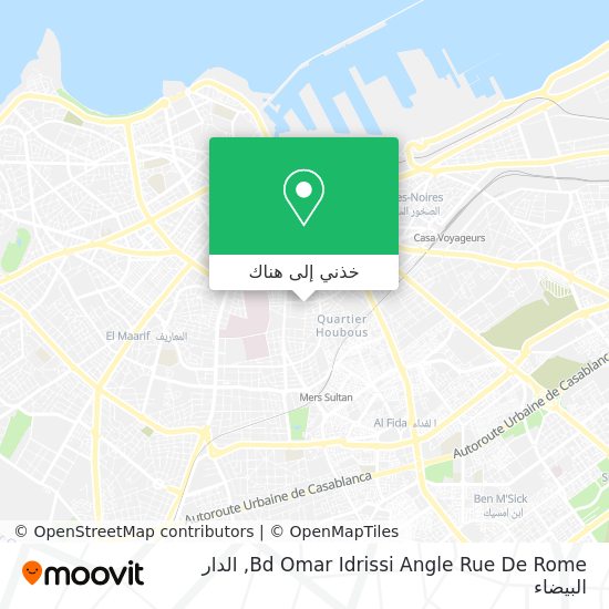 خريطة Bd Omar Idrissi Angle Rue De Rome