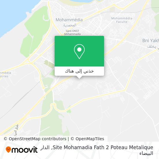 خريطة Site Mohamadia Fath 2 Poteau Metalique