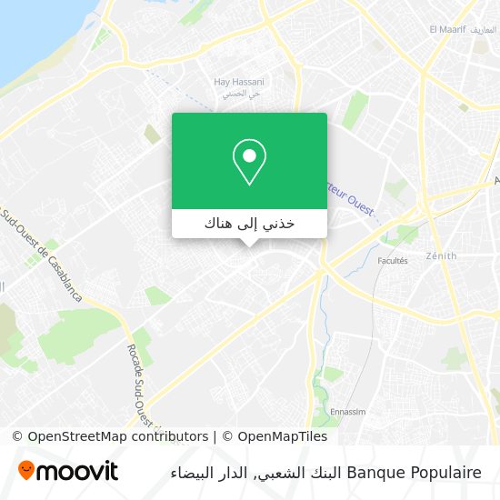 خريطة Banque Populaire البنك الشعبي