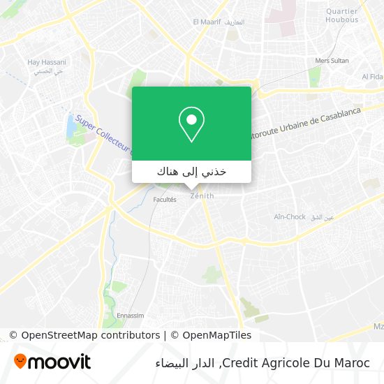 خريطة Credit Agricole Du Maroc